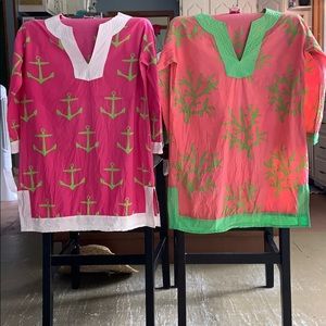 2 beach coverups anchor/reef s/m